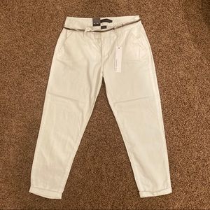 NWT Calvin Klein Cream Cropped Pants Size 4